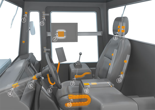 maszyny rolnicze z kabiną operatora