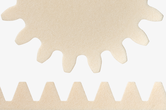 Wydrukowane 3D koło zębate wraz ze stojakiem