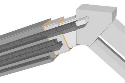 Bezsmarowe łożysko za pomocą półproduktu iglidur®