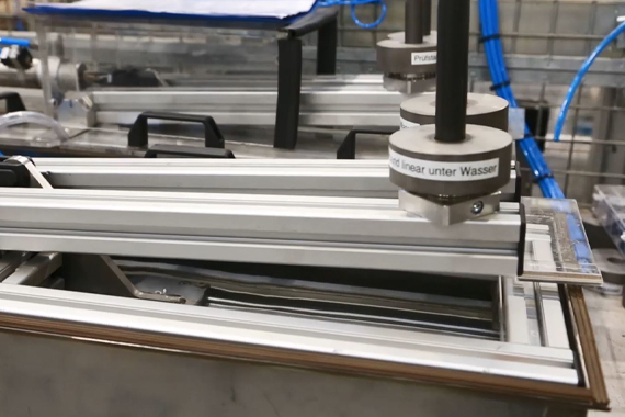 Testy systemów liniowych pod wodą