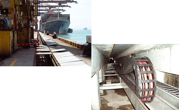 Urządzenie do rozładunku statków