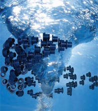 Bezobsługowe polimerowe łożyska ślizgowe odpowiednie do zastosowań pod wodą