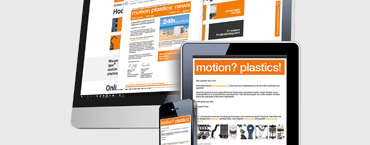 Ekran komputera, tablet i smartfon z newsletterem igus®