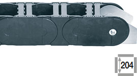 e-chain® z drążkami poprzecznymi w każdym ogniwie