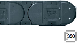 e-chain® z drążkami poprzecznymi w każdym ogniwie