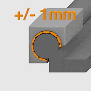 Duża elastyczność – klient określa długość i szerokość