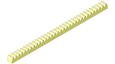 Skonfiguruj plik CAD listwy zębatej online