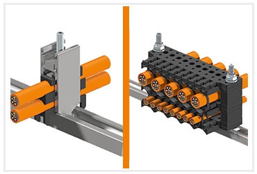 Elementy mocowania przewodów CFQ i CFPQ