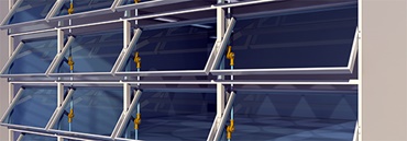 Fasada z łożyskami sferycznymi igubal