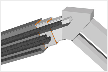 Bezsmarowe łożysko za pomocą półproduktu iglidur®