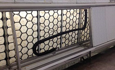 System belek poprzecznych w rolnictwie pionowym