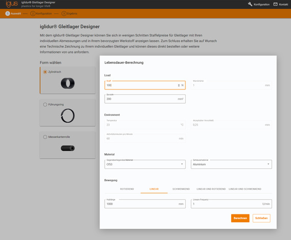 Narzędzie online igus