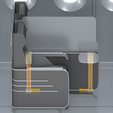 Wnętrze samolotu: technologia liniowa drylin w ściankach oddzielających
