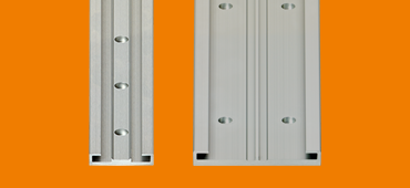 Bezbarwnie anodowane, niskoprofilowe szyny prowadzące drylin® N