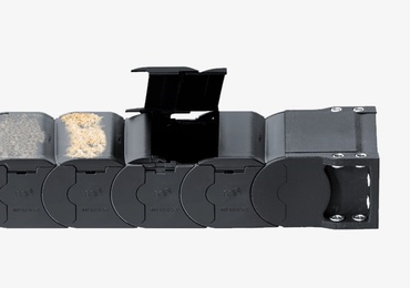 e-prowadniki do ochrony przed brudem i opiłkami