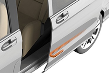 e-prowadnik w drzwiach przesuwnych