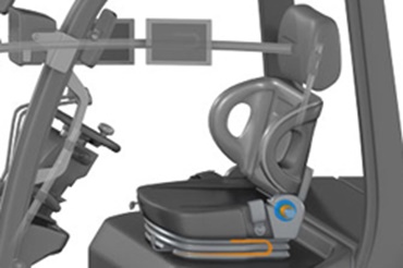 Siedzenie, w którym zastosowano e-prowadnik