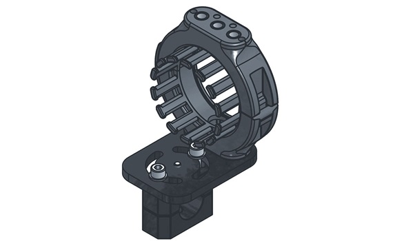 Kompaktowe połączenie dla triflex R z mocowaniem przewodów, 3D