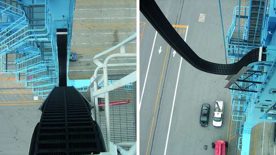 Prowadnik kablowy dla żurawia STS