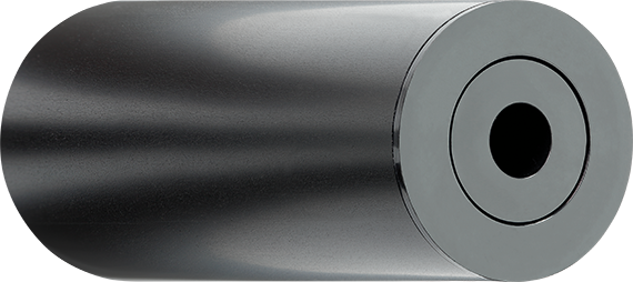Rolka prowadząca xiros® w anodowanym na czarno aluminium