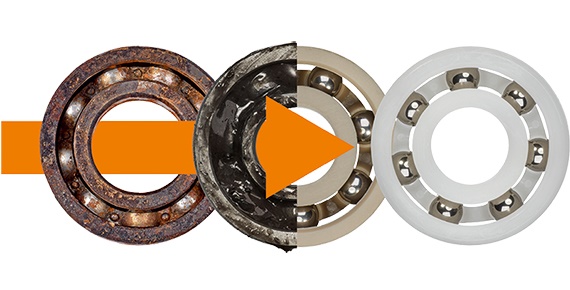 Technologia w górę, Koszty w dół dzięki polimerowym łożyskom kulkowym xiros®