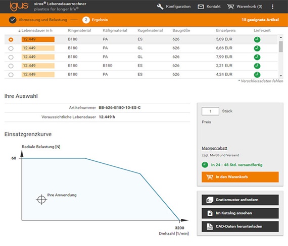Oliczanie żywotności łożysk kulkowych