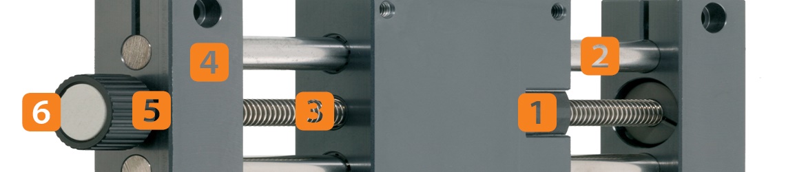 Przekrój osi śruby pociągowej igus